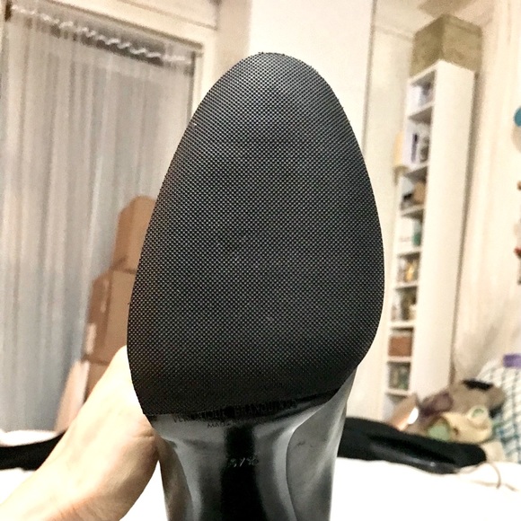 VERONIQUE BRANQUINHO~OTK BLACK LEATHER Over the Knee BOOT Sz 7/37.5~Made i ITALY - Picture 10 of 11